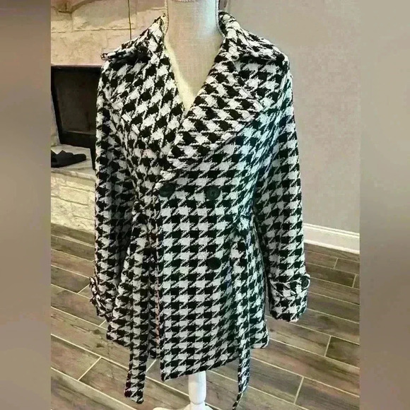 JouJou- Long black and white coat - Large - Picture 9 of 16